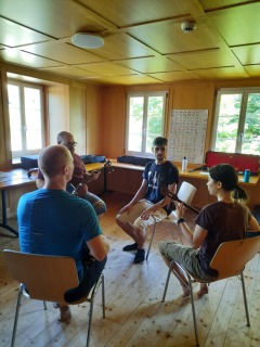 Teaching utasanshin at Taiko Spirit 2022